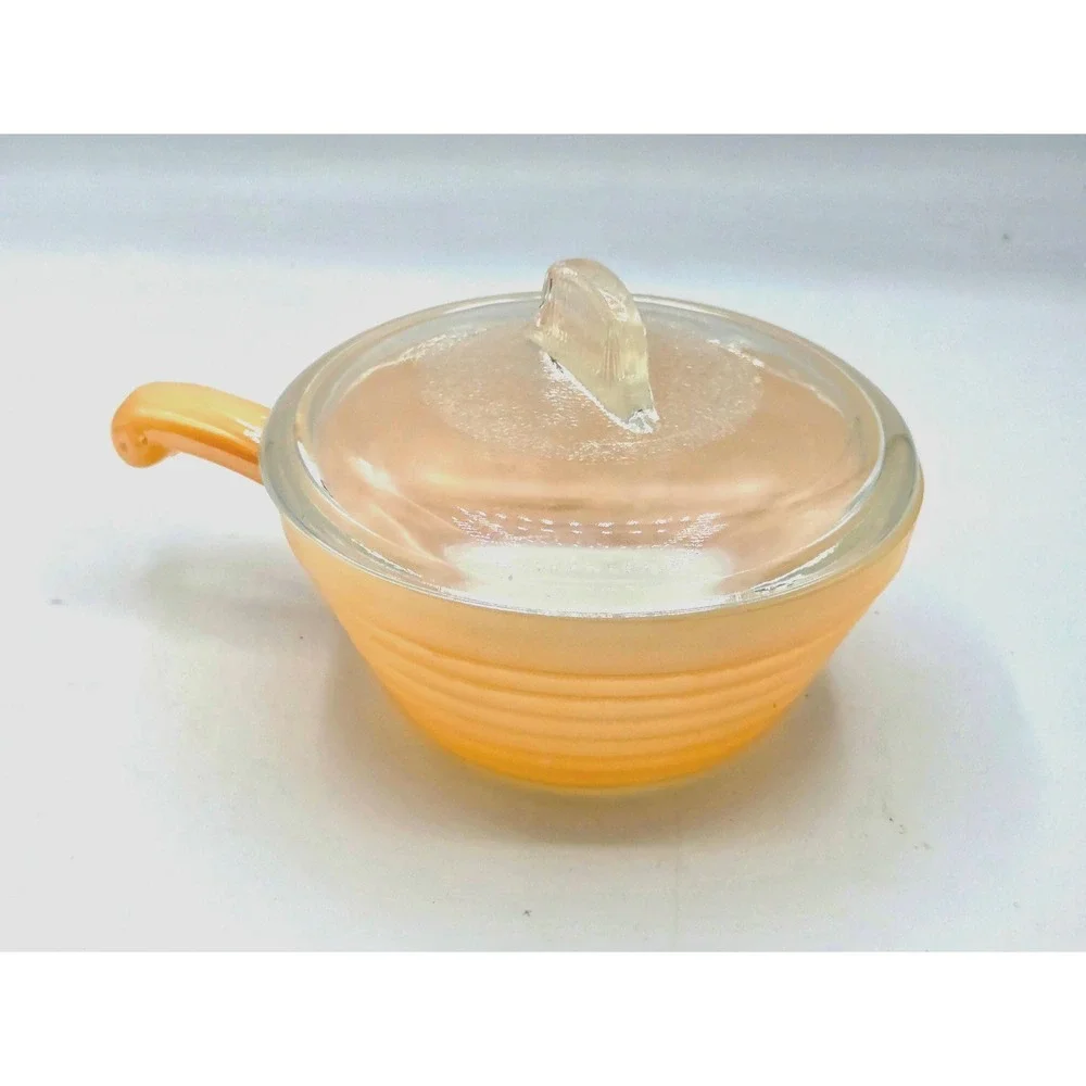VINTAGE Fire-King Peach Luster Lot (3 Pieces)‎